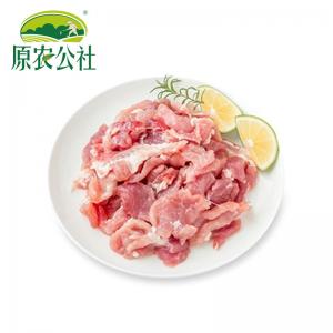 农家黑毛土猪肉片